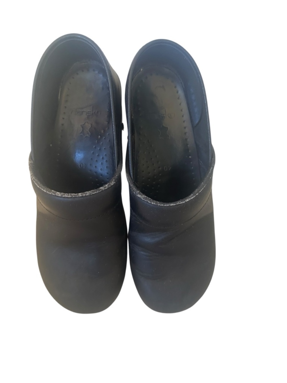 Dansko Black Slip-On Leather Clogs Women’s Size 40 (9)